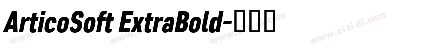 ArticoSoft ExtraBold字体转换
